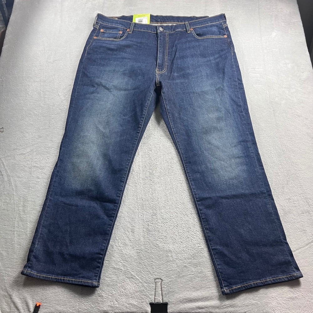 Levis 541 Athletic Taper Jeans Mens 42x30 Dark Wash Blue Flex Stretch‎ Denim